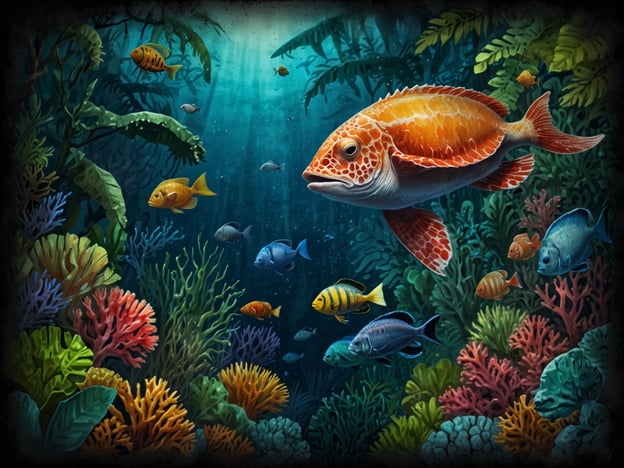Auf dem Bild ist eine bunte Unterwasserlandschaft zu sehen, die eine Vielzahl von Fischen und Korallen zeigt. Diese Darstellung spiegelt die biologische Vielfalt des Punta Sal Nationalparks wider, der für seine reichen marinen Ökosysteme bekannt ist. Der Park beherbergt eine Vielzahl von Fischarten, darunter lebhafte tropische Fische sowie verschiedene Korallenarten, die Lebensräume für viele Meeresbewohner bieten.Das warme, klare Wasser und die üppigen Korallenriffe fördern ein reiches Ökosystem, das viele Arten unterstützt, die für das Gleichgewicht der marinen Umwelt wichtig sind. Die Vielfalt an Farben und Formen in diesem Bild zeigt, wie vital und einzigartig die Unterwasserwelt im Punta Sal Nationalpark ist.