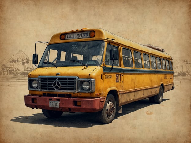 Auf dem Bild ist ein alter gelber Bus zu sehen, möglicherweise ein Schulbus oder ein öffentliches Verkehrsmittel. Der Bus hat die typische Mercedes-Benz-Front und wirkt in einem rustikalen Zustand.Wenn du einen solchen Bus besuchen möchtest, gibt es hier einige praktische Informationen:1. **Zugang**: Informiere dich, ob der Bus Teil eines Museums oder einer Ausstellung ist. Manchmal gibt es Busse in Freilichtmuseen oder historischen Dörfern.2. **Öffnungszeiten**: Überprüfe die Öffnungszeiten des Standorts, um sicherzustellen, dass du den Bus während deines Besuchs sehen kannst.3. **Anfahrt**: Erkundige dich nach der besten Anreisemöglichkeit, sei es mit dem Auto, öffentlichen Verkehrsmitteln oder auch zu Fuß.4. **Besonderheiten**: Einige Orte bieten Führungen oder spezielle Events an, die einen tieferen Einblick in die Geschichte der Transportmittel geben.5. **Fotomöglichkeiten**: Wenn du an Fotografie interessiert bist, achte auf die besten Perspektiven und Hintergründe, um den Bus gut in Szene zu setzen.Viel Spaß beim Entdecken!