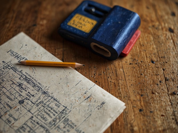 Auf dem Bild sind ein blauer Bleistiftanspitzer, ein gelber Bleistift und ein Blatt Papier zu sehen. Das Papier scheint mit skizzenhaftem Text oder einem Diagramm versehen zu sein und liegt auf einem Holztisch.
Hier sind einige Tipps für einen stressfreien Aufenthalt:
1. **Ruhige Umgebung schaffen**: Achte darauf, dass dein Arbeitsplatz ordentlich und ruhig ist, um Ablenkungen zu minimieren.
2. **Regelmäßige Pausen**: Mache regelmäßige Pausen, um dich zu entspannen und neue Energie zu tanken.
3. **Atemübungen**: Nutze kurze Atemübungen, um deinen Geist zu beruhigen.
4. **Organisierte Materialien**: Halte deine Utensilien organisiert, um den Arbeitsfluss effizient zu gestalten.
5. **Ziele setzen**: Setze dir klare, erreichbare Ziele für deine Arbeit und bleibe fokussiert.
Diese Tipps können helfen, den Aufenthalt angenehm und produktiv zu gestalten.