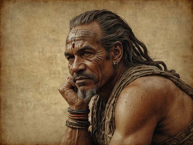 Auf dem Bild ist ein Mann zu sehen, der traditionell gekleidet ist und markante Gesichtstätowierungen trägt. Diese Art von Tätowierungen kann enge Verbindungen zu indigenen Kulturen in Lateinamerika haben, einschließlich der Regionen um den Vulkan Cosigüina in Nicaragua.Cosigüina hat eine reiche kulturelle und historische Bedeutung. Der Vulkan ist nicht nur ein beeindruckendes Naturphänomen, sondern auch ein Ort, der mit verschiedenen Legenden und Geschichten der indigenen Völker verbunden ist. Die Region war einst von verschiedenen indigenen Gruppen bewohnt, die tief verwurzelte Traditionen und soziale Strukturen hatten. Die Kunst des Tätowierens und das Tragen traditioneller Kleidung sind oft Ausdruck von Identität und kulturellem Erbe.Im Kontext der indigenen Völker könnte der Mann auf dem Bild eine Rolle in den Gemeinschaftsriten oder Zeremonien spielen, die für die spirituelle und kulturelle Verbindung zur Natur und den Vorfahren wichtig sind. Solche Darstellungen zeigen oft den Stolz und die Geschichte der indigenen Kulturen in Mittelamerika.