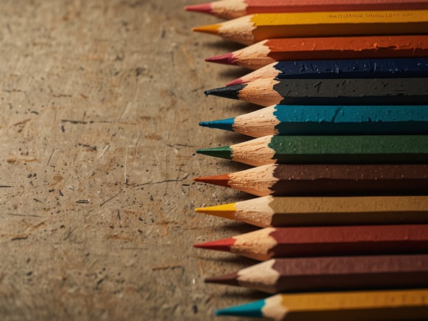 Auf dem Bild sind Buntstifte in verschiedenen Farben zu sehen, die ordentlich nebeneinander angeordnet sind.Wenn Sie einen Ort besuchen, an dem Sie kreativ werden möchten, könnte ein Besuch in einem Kunststudio oder einer Galerie inspirierend sein. Nehmen Sie sich Zeit, um selbst zu zeichnen oder zu malen, und genießen Sie die angebotenen Kurse. Viele Städte haben auch Kunstmärkte, wo Sie Materialien kaufen und lokale Künstler treffen können. Vergessen Sie nicht, Ihre eigenen Zeichnungen als Souvenir mitzunehmen!