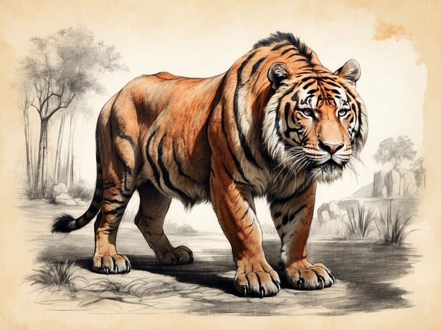 Auf dem Bild ist ein Tiger zu sehen, der majestätisch und stark wirkt. Die Geschichte der Tierparks ist oft untrennbar mit dem Schutz und der Erhaltung solcher majestätischen Tiere verbunden. Viele moderne Tierparks haben sich zum Ziel gesetzt, bedrohte Arten zu schützen und aufzuklären.Zum Beispiel hat der erste zoologische Garten, der Tierpark in Wien, 1752 eröffnet, um öffentliche Bildung über Tiere zu fördern. Dieser Ansatz wurde von vielen anderen Tierparks übernommen, die sich auch für den Artenschutz einsetzen. Tigerschutzprojekte in Zoos umfassen Zuchtprogramme und die Unterstützung von Naturschutzbemühungen in ihrem natürlichen Lebensraum. Durch solche Initiativen wird versucht, das Überleben der Tiger in freier Wildbahn zu sichern und ihre Populationen zu stabilisieren.