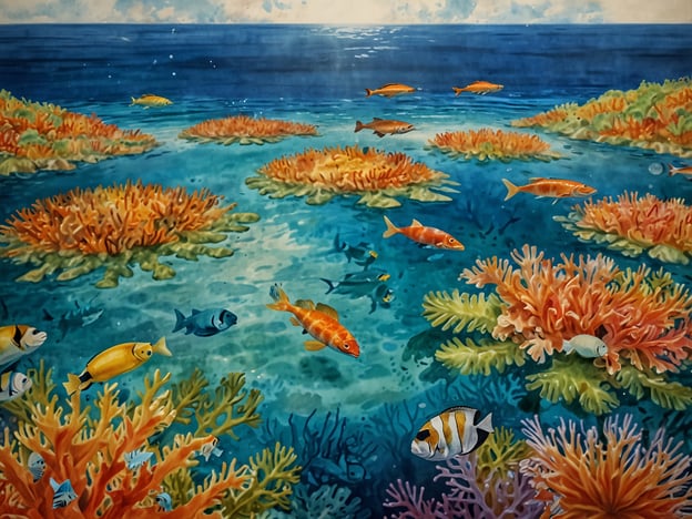 Auf dem Bild ist eine lebendige Unterwasserlandschaft mit bunten Korallenriffen und verschiedenen Fischarten zu sehen. Die Cayos Miskitos bieten zahlreiche Aktivitäten, wie Schnorcheln, wo Besucher die faszinierende Unterwasserwelt entdecken können. Das warme, klare Wasser ermöglicht es, die vielfältige Meeresfauna und -flora zu beobachten.Außerdem kann man Bootsausflüge unternehmen, um abgelegene Strände zu erkunden oder die lokale Tierwelt zu erleben. Angeln ist ebenfalls eine beliebte Aktivität, da die Region für ihre reichen Fischgründe bekannt ist. In dieser tropischen Umgebung können Abenteurer die Schönheit der Karibik hautnah erleben.