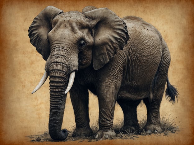 Auf dem Bild ist ein Elefant zu sehen, der majestätisch und kraftvoll wirkt.**Erhaltungsbemühungen**: Elefanten sind eine bedrohte Art, und es gibt zahlreiche Schutzmaßnahmen, die darauf abzielen, ihren Lebensraum zu erhalten und die Wilderei zu bekämpfen. In vielen Ländern gibt es Naturschutzprogramme, die sich auf die Erhaltung der Elefantenpopulationen konzentrieren und Aufklärung über die Bedeutung dieser Tiere fördern.**Herausforderungen**: Trotz dieser Bemühungen stehen Elefanten vor großen Herausforderungen. Lebensraumverlust durch Urbanisierung, Landwirtschaft und illegale Jagd sind erhebliche Bedrohungen. Außerdem führt der Klimawandel zu Veränderungen in ihrem Lebensraum, was ihre Überlebensfähigkeit weiter beeinträchtigen kann.