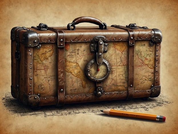 Auf dem Bild ist ein alter Koffer zu sehen, der mit einer Weltkarte verziert ist. Dies könnte ein Symbol für Reisen und Entdeckung darstellen.### AnreiseWenn du einen ähnlichen Ort oder ein Reiseerlebnis planen möchtest, überlege, wie du anreisen möchtest:- **Flugzeug**: Ideal für längere Strecken und internationale Reisen.- **Zug oder Bus**: Eine umweltfreundliche Option, die oft malerische Ausblicke bietet.- **Auto**: Flexibilität und die Möglichkeit, verschiedene Orte unterwegs zu erkunden.### Praktische Tipps für den Besuch1. **Packliste erstellen**: Denke an alles, was du brauchst, und packe entsprechend der Reisezeit.2. **Karten und Pläne**: Nutze sowohl digitale Karten als auch physische Karten, um dich zurechtzufinden.3. **Vorab recherchieren**: Informiere dich über die besten Sehenswürdigkeiten und Aktivitäten am Zielort.4. **Wetter berücksichtigen**: Achte auf die Wettervorhersage und packe geeignete Kleidung ein.5. **Reisebudget planen**: Setze dir ein Budget für Unterkunft, Essen und Ausflüge.Viel Spaß bei deiner nächsten Reise!