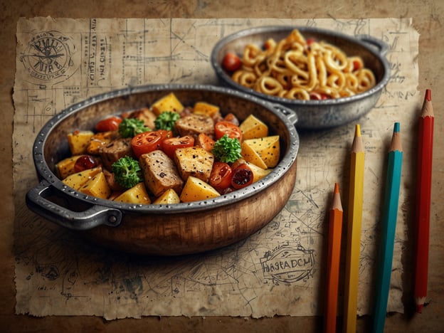 Auf dem Bild sind zwei Gerichte zu sehen, die appetitlich angerichtet sind. Das erste Gericht besteht aus gewürfeltem Gemüse, Kartoffeln und klein geschnittenen Tomaten, während im zweiten Gericht wahrscheinlich Nudelgerichte zu erkennen sind.Hier sind einige Tipps für einen unvergesslichen Aufenthalt:1. **Kulinarische Erlebnisse**: Nutze die Gelegenheit, lokale Spezialitäten zu probieren. Suche nach Restaurants oder Märkten, die authentische Gerichte anbieten.2. **Kochkurse**: Wenn du gerne kochst, melde dich für einen Kochkurs an, um die Zubereitung traditioneller Speisen zu lernen.3. **Besuche lokale Märkte**: Frische Zutaten und Gewürze können dir helfen, die lokale Küche besser zu verstehen und yourself eine kleine Erinnerungskiste zu erstellen.4. **Teile deine Erfahrungen**: Lade Freunde zu einem gemeinsamen Essen ein und teile die Rezepte, die du gelernt hast.5. **Entspanne und genieße**: Nimm dir Zeit, die Atmosphäre zu genießen – vielleicht mit einem Glas Wein oder einer Tasse Kaffee nach dem Essen.Mit diesen Tipps wird dein Aufenthalt sicher unvergesslich!