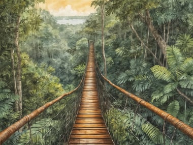 Iwokrama Canopy Walkway: Ein Blick über den Regenwald wie aus der Vogelperspektive