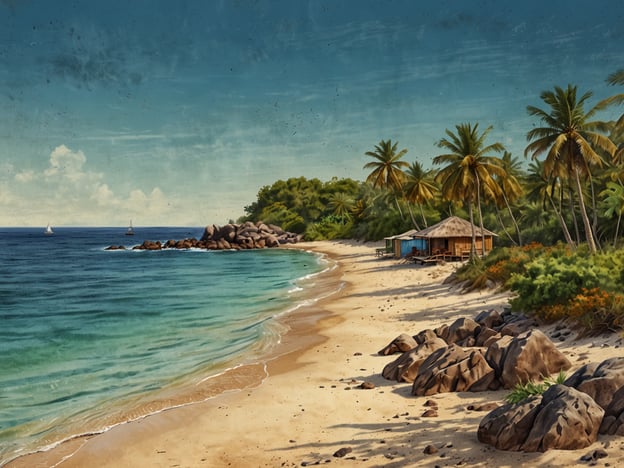 Auf dem Bild ist ein malerischer Strand auf Isla Contadora zu sehen, umgeben von Palmen und klarem, türkisfarbenem Wasser. Die ruhige Atmosphäre lädt zu verschiedenen Aktivitäten ein. Besucher können hier schwimmen, schnorcheln oder einfach am Strand entspannen und die Sonne genießen.Die Umgebung bietet auch Möglichkeiten für Abenteuer wie Kajakfahren entlang der Küste oder Bootsfahrten zu nahegelegenen Inseln. Zudem können Reisende die einheimische Tierwelt erkunden oder Wandertouren durch die üppige Vegetation unternehmen. In den kleinen Hütten am Strand könnte man frische Meeresfrüchte probieren und die paradiesische Aussicht genießen.