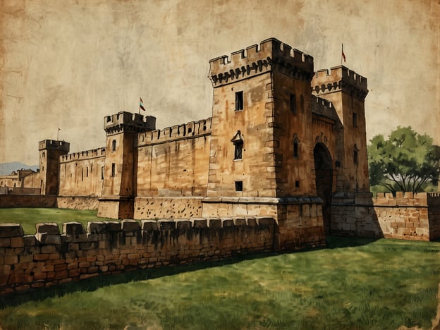 Auf dem Bild ist eine Festung zu sehen, die die Merkmale von Fort San Lorenzo aufweist. Fort San Lorenzo wurde im 17. Jahrhundert an der Pazifikküste Panamas errichtet und spielte eine wichtige Rolle im Schutz des Handelswegs von und nach Spanien.Die Festung wurde strategisch an der Mündung des Chagres-Flusses positioniert, um Angriffe von Piraten und anderen feindlichen Mächten abzuwehren. Diese Verteidigungsanlage war auch Teil einer größeren Reihe von Forts, die den spanischen Einfluss in der Region sicherten.Die geschichtliche Bedeutung von Fort San Lorenzo liegt nicht nur in seiner Funktion als militärische Befestigung, sondern auch in seinem Beitrag zur Entwicklung des transatlantischen Handels und zur Verteidigung der spanischen Kolonien in Mittelamerika. Der Standort wurde schließlich 1980 zum UNESCO-Weltkulturerbe erklärt, was die historische und kulturelle Wichtigkeit unterstreicht.