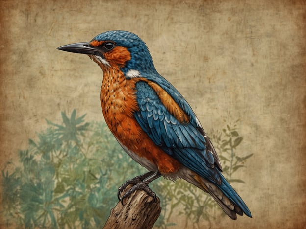 Auf dem Bild ist ein sehr farbenfroher Vogel zu sehen, der an einen Eisvogel erinnert. Solche Vögel sind oft in der Nähe von Gewässern zu finden und bieten spektakuläre Beobachtungsmomente.Erlebnisberichte über die Vogelbeobachtung mit einem Eisvogel sind oft magisch. Man sitzt am Ufer eines ruhigen Flusses, das Wasser glitzert in der Morgensonne, und plötzlich sieht man ihn – mit seinem strahlend blauen und orangeroten Gefieder fliegt er schnurstracks ins Wasser. Das Wasser spritzt auf, und im nächsten Moment hat er einen kleinen Fisch gefangen. Solche Momente sind einfach unvergesslich und machen die Freude an der Vogelbeobachtung aus.Die Faszination dieser Vögel liegt nicht nur in ihrer Schönheit, sondern auch in ihrem besonderen Verhalten und der Umgebung, die sie bevorzugen. Manchmal kann man sie beobachten, wie sie geduldig auf einem Ast warten, bis sie wieder ihren nächsten Fang machen. Es sind die kleinen Abenteuer und die ruhigen Augenblicke, die die Vogelbeobachtung zu etwas ganz Besonderem machen.