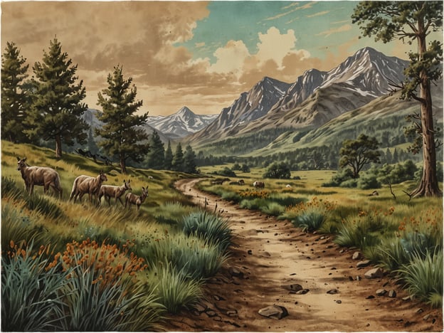 Auf dem Bild ist eine malerische Landschaft mit Bergen, Bäumen und einer Wiese, auf der einige Tiere grasen. Im Parque Nacional Sarigua kann man ähnliche Aktivitäten und Erlebnisse genießen.Hier sind einige Aktivitäten, die man im Park erleben kann:1. **Wandern und Trekking**: Der Park bietet zahlreiche Wanderwege, die durch spektakuläre Landschaften führen und atemberaubende Ausblicke auf die Berge und die Tierwelt ermöglichen.2. **Beobachtung von Flora und Fauna**: Tierbeobachtungen, insbesondere von Wildtieren wie verschiedenen Vögeln und Säugetieren, sind hier sehr beliebt. Die vielfältige Vegetation macht den Park zum idealen Ort für Naturfreunde.3. **Fotografie**: Die beeindruckenden Landschaften und Tiere liefern zahlreiche Fotomöglichkeiten, ideal für Naturliebhaber und Fotografen.4. **Picknicken**: Es gibt schöne Plätze, an denen man die Natur genießen und ein Picknick machen kann.5. **Lernen über die lokale Ökologie**: Führungen und Informationszentren bieten Einblicke in die einzigartige Biodiversität des Parks und die Bedeutung des Naturschutzes.Diese Aktivitäten fördern das Bewusstsein für die Natur und bieten unvergessliche Erlebnisse im Parque Nacional Sarigua.