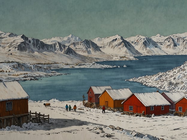 Auf dem Bild ist eine winterliche Landschaft zu sehen, die vermutlich eine ruhige Küstenregion mit roten Holzhäusern und schneebedeckten Bergen darstellt. Diese Art von Umgebung könnte gut zu den kulturellen Entdeckungen in Tromsø passen, einer Stadt in Norwegen, die bekannt ist für ihre atemberaubende Natur und ihre reiche Kultur.In Tromsø kann man die samische Kultur kennenlernen, die sich durch ihre Traditionen und Kunst hervorhebt. Außerdem bietet die Stadt eine beeindruckende nordische Landschaft sowie Aktivitäten wie Hundeschlittenfahrten und die Beobachtung des Nordlichts. Diese Kombination aus beeindruckender Natur und kulturellen Erlebnissen zieht viele Besucher an.