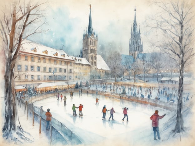 Erlebe das Winter Wonderland in München: Deutschlands erste immersive Eislaufbahn