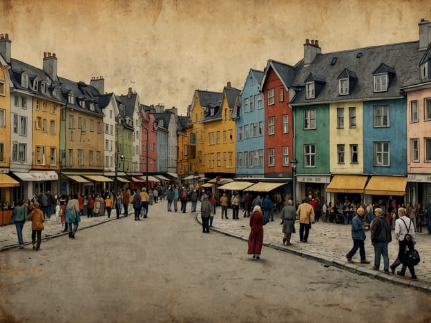 Auf dem Bild ist eine belebte Straße mit bunten Häusern zu sehen, die zum Stadtbild von Ålesund passen. Diese Stadt ist bekannt für ihre Jugendstil-Architektur und ihre malerischen Hafenansichten.In Bezug auf kulturelle Veranstaltungen in Ålesund findet jedes Jahr das Ålesund Festival statt, das Musik, Kunst und lokale Traditionen feiert. Die Stadt ist auch Gastgeber des Atlantic Salmon Festival, wo Besucher mehr über die Fischerei und die lokale Küche erfahren können. Solche Veranstaltungen ziehen viele Touristen an und tragen dazu bei, das Gemeinschaftsgefühl und die kulturelle Identität der Stadt zu stärken.
