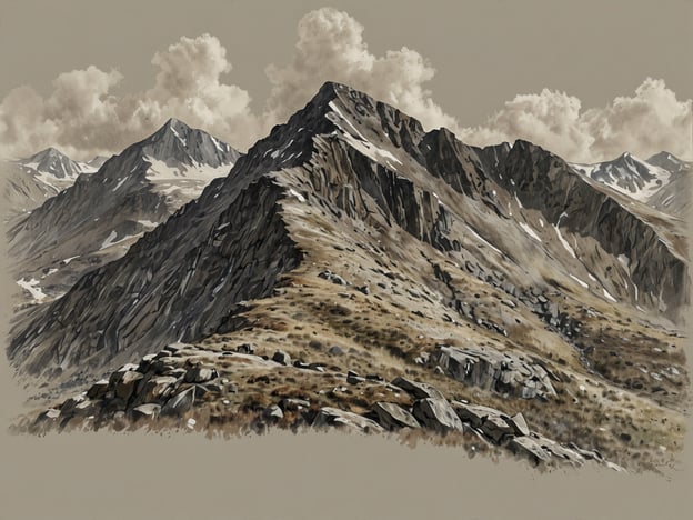 Auf dem Bild sind majestätische Berge und eine alpine Landschaft zu sehen, die an die Region im Jotunheimen Nationalpark erinnert. Dieser Park bietet einige der besten Wanderstrecken Norwegens, darunter:1. **Besseggen**: Eine der bekanntesten Wanderungen mit spektakulären Ausblicken auf die Gjende- und Bessvatnet-Seen.2. **Galdhøpiggen**: Der höchste Gipfel Norwegens, mit einer anspruchsvollen, aber lohnenswerten Besteigung.3. **Rondane Nationalpark**: Er bietet schönen Wanderungen über Hochplateaus mit herausragender Flora und Fauna.4. **Ruten zwischen Gjendesheim und Memurubu**: Eine atemberaubende Route, die am Wasser entlangführt und grandiose Ausblicke bietet.Die Landschaft könnte gut zu den Eindrücken dieser Wanderstrecken passen, mit schroffen Bergketten und einer natürlichen Wildnis.
