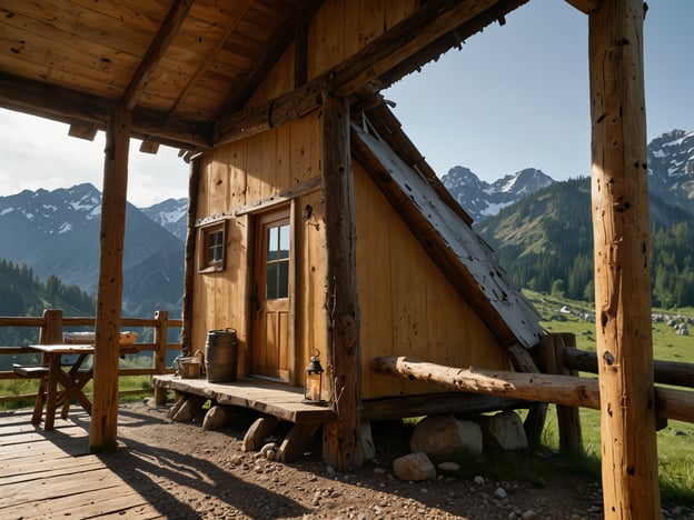 Auf dem Bild ist eine rustikale Holzhütte in einer bergigen Landschaft zu sehen. Diese Art von Unterkunft könnte typisch für die Umgebung des Rondane-Nationalparks in Norwegen sein, wo es zahlreiche Übernachtungsmöglichkeiten gibt.Im Rondane gibt es verschiedene Camps und Übernachtungsmöglichkeiten, einschließlich:- **DNT-Hütten**: Die von der Norwegischen Trekkingvereinigung (DNT) betriebenen Hütten bieten einfache Unterkünfte mit Schlafplätzen und häufig auch einer Kochgelegenheit.- **Campingplätze**: Es gibt mehrere Campingplätze in und um den Nationalpark, die eine schöne Möglichkeit bieten, die Natur hautnah zu erleben.- **Berglodges**: Diese sind oft komfortabler und bieten etwas mehr Annehmlichkeiten für Besucher, die die Natur genießen möchten, ohne auf Komfort zu verzichten.Diese Optionen machen den Rondane zu einem idealen Ziel für Wanderer und Naturfreunde.