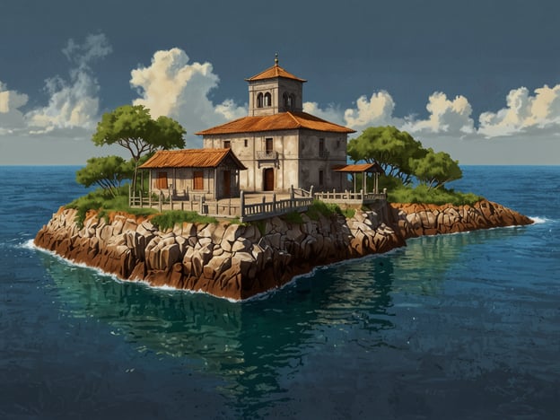 Auf dem Bild ist eine malerische Insel mit einem Gebäude zu sehen, das typisch für Küstenregionen ist. Diese Art von Architektur kann an den Vega-Inseln in Norwegen erinnert werden, die Teil des UNESCO-Weltkulturerbes sind.Die Vega-Inseln sind bekannt für ihre beeindruckenden Landschaften und die traditionelle Lebensweise der Menschen, die dort Fischerei und Vogeljägerei betreiben. Der Schutz der Inseln ist von großer Bedeutung, um das kulturelle Erbe und die einzigartige Flora und Fauna zu bewahren. Die UNESCO hebt die Harmonisierung von Kultur und Natur auf den Vega-Inseln hervor, ein wichtiger Aspekt ihrer Wertschätzung und des Erhalts.