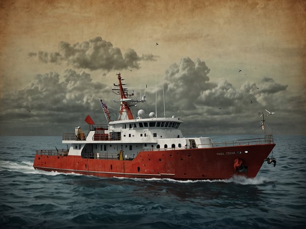 Auf dem Bild ist ein Forschungsschiff zu sehen, das auf dem Wasser fährt. Im Kontext der Zukunft der Vega-Inseln könnten solche Schiffe eine wichtige Rolle spielen. Die Herausforderungen, denen sich die Inseln gegenübersehen, wie beispielsweise der Klimawandel und die Erhaltung der marinen Biodiversität, verlangen innovative Lösungen und Forschung.Das Forschungsschiff könnte Chancen bieten, indem es wissenschaftliche Untersuchungen und Daten sammelt, die für den Schutz der Umgebung und die nachhaltige Entwicklung der Inseln essentiell sind. Es wird wichtig sein, solche Technologien und Ressourcen zu nutzen, um die Herausforderungen zu meistern und gleichzeitig die geschützten Lebensräume zu fördern.