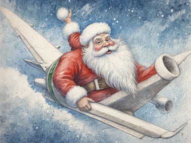 Weihnachtsmann fliegt mit Finnair von Lapland nach Heathrow – Die magische Weihnachtstour beginnt