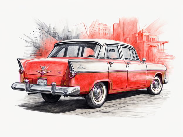 Auf dem Bild ist ein klassisches Automobil zu sehen, das in auffällig rot-weißen Farben gestaltet ist. Es wirkt nostalgisch und könnte aus den 1950er Jahren stammen.
Besondere Angebote und Veranstaltungen zu diesem Thema könnten Autoshows für Oldtimer, Ausstellungen über klassische Fahrzeuge oder spezielle Events für Autofans sein. Diese Veranstaltungen bieten oft die Möglichkeit, historische Autos zu besichtigen und mehr über ihre Geschichte zu erfahren.