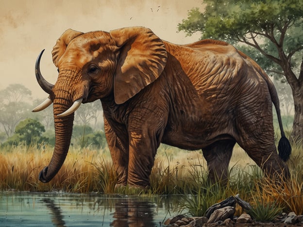 Auf dem Bild ist ein Elefant zu sehen, der an einem Gewässer steht. Elefanten sind faszinierende Tiere, die eine wichtige Rolle in vielen Ökosystemen spielen. Sie tragen zur Biodiversität bei, indem sie die Vegetation beeinflussen und Lebensräume für andere Tiere schaffen.In Bezug auf die Tierwelt im Salar, also den Salzebenen, könnte man sich vorstellen, dass eine vielfältige Flora und Fauna existiert, die oft in trockenen, extremen Lebensräumen überlebt. Hier könnten beispielsweise Flamingos, die in den salzhaltigen Gewässern brüten, sowie andere spezialisierte Arten vorkommen, die an diese besonderen Bedingungen angepasst sind. Insgesamt zeigt dies, wie wichtig der Schutz solcher Lebensräume ist, um die langfristige Biodiversität zu bewahren.