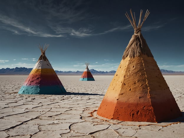 Auf dem Bild sind farbenfrohe pyramidenförmige Strukturen zu sehen, die möglicherweise aus Erde oder einer ähnlichen Substanz gebaut sind. Diese Art von Bauwerken erinnert an traditionelle Behausungen und könnte ein Hinweis auf kulturelle Elemente in der Region sein.**Praktische Tipps für Deinen Uyuni-Besuch:**1. **Beste Reisezeit:** Die beste Zeit für einen Besuch ist während der Trockenzeit (Mai bis Oktober), wenn die Straßen besser befahrbar sind und das Salzfeld schön aussieht.2. **Hochlage beachten:** Uyuni liegt in großer Höhe (über 3.600 Meter). Akklimatisierung ist wichtig, um Höhenkrankheit zu vermeiden. Trinke ausreichend Wasser.3. **Transport:** Ein Geländewagen ist ideal, um den Salar de Uyuni und die umliegenden Sehenswürdigkeiten zu erkunden. Viele Touranbieter bieten geführte Touren an.4. **Unterkünfte:** Buche Unterkünfte im Voraus, besonders während der Hochsaison. Es gibt zahlreiche Hostels und Hotels, einige aus Salz gebaut.5. **Ausrüstung:** Packe Sonnencreme, einen Hut und Sonnenbrillen ein; die UV-Strahlung ist in großer Höhe stark. Warme Kleidung ist auch wichtig, da es nachts kalt werden kann.6. **Fotografie:** Nutze die Spiegelung im Salzwasser während der Regenzeit für atemberaubende Fotos. Sei kreativ mit Perspektiven!7. **Respekt vor der Kultur:** Informiere dich über die Einheimischen und deren Traditionen. Respektiere die Umwelt und vermeide das Verlassen von markierten Wegen.Viel Spaß bei Deinem Besuch in Uyuni!