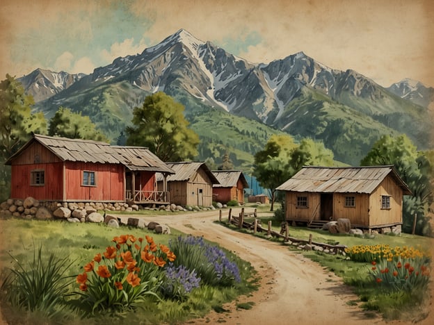 Auf dem Bild sieht man eine malerische Landschaft mit traditionellen Gebäuden und einer beeindruckenden Bergkulisse im Hintergrund. In Quime könnten solche Szenen verschiedene Aktivitäten und Erlebnisse inspirieren.Zum Beispiel:1. **Wanderungen**: Die majestätischen Berge laden zu ausgedehnten Wanderungen ein. Man kann die Natur genießen und die lokale Flora und Fauna beobachten.2. **Kulturelle Erlebnisse**: In den roten und hölzernen Häusern könnte es lokale Feste oder traditionsreiche Veranstaltungen geben, bei denen Besucher die Kultur kennenlernen können.3. **Fotografie**: Die Schönheit der Landschaft ist ideal für Fotografen, die die beeindruckenden Ausblicke und die bunten Blumenwiesen festhalten möchten.4. **Agrartourismus**: Man könnte die umliegenden Felder besuchen, wo Bauern traditionelle Anbaumethoden teilen und frisch produzierte Lebensmittel anbieten.5. **Naturbeobachtungen**: Die vielfältige Natur in der Region bietet Gelegenheiten, verschiedene Vogelarten oder andere Tiere in ihrem natürlichen Lebensraum zu beobachten.Diese Aktivitäten zeigen, wie man die Schönheit und Kultur von Quime in vollen Zügen erleben kann.