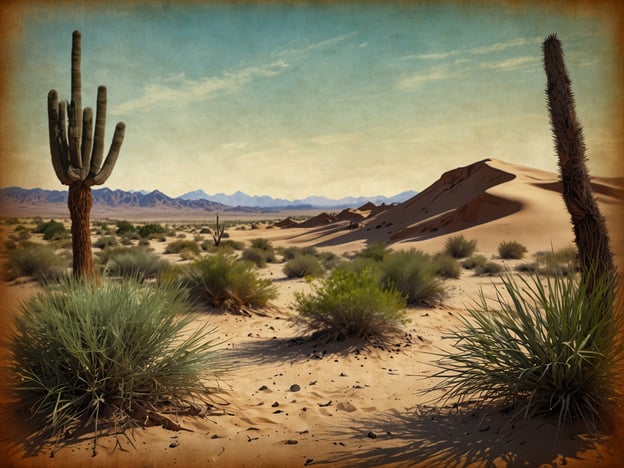Auf dem Bild sind typische Elemente der Lomas de Arena zu sehen, eine Landschaft, die von Sanddünen und trockenen Gebieten geprägt ist. Man erkennt verschiedene Pflanzenarten, darunter hohe Kakteen, die sich gut an die trockenen Bedingungen angepasst haben.Die Flora umfasst oft xerophile Pflanzen, die Wasser speichern können, sowie Sträucher und Gräser, die in den sandigen Böden wachsen. Diese Pflanzen spielen eine wichtige Rolle im Ökosystem, da sie den Boden stabilisieren und Lebensraum für diverse Tiere bieten. In der Fauna der Lomas de Arena finden sich häufig kleine Säugetiere, Reptilien und verschiedene Vogelarten, die alle an die Herausforderungen dieser Umgebung angepasst sind.