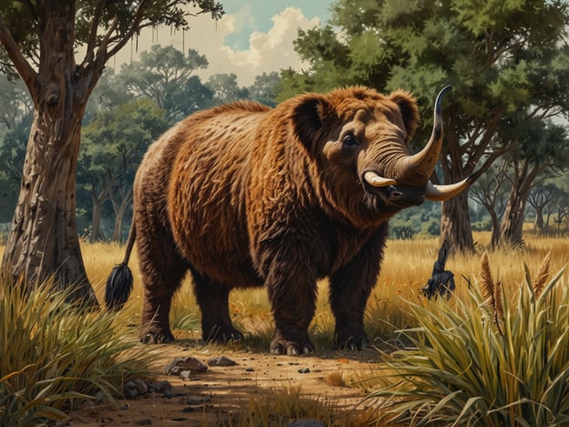 Auf dem Bild ist ein Tier mit einem massiven, pelzigen Körper und großen, geschwungenen Stoßzähnen zu sehen, das in einer savannenähnlichen Umgebung steht.Für deine Pampas-Tour hier einige Tipps:1. **Kleidung**: Trage bequeme und wettergerechte Kleidung, da das Wetter schnell wechseln kann.2. **Sonnencreme**: Vergiss nicht, Sonnencreme aufzutragen, besonders an Tagen mit viel Sonnenschein.3. **Wasser**: Halte immer ausreichend Wasser bereit, um hydriert zu bleiben.4. **Achtung auf Tiere**: Sei vorsichtig und respektiere die Tierwelt, halte einen sicheren Abstand zu Wildtieren.5. **Kamera**: Nimm eine Kamera mit, um die atemberaubende Landschaft und die Tierwelt festzuhalten.Viel Spaß auf deiner Tour!