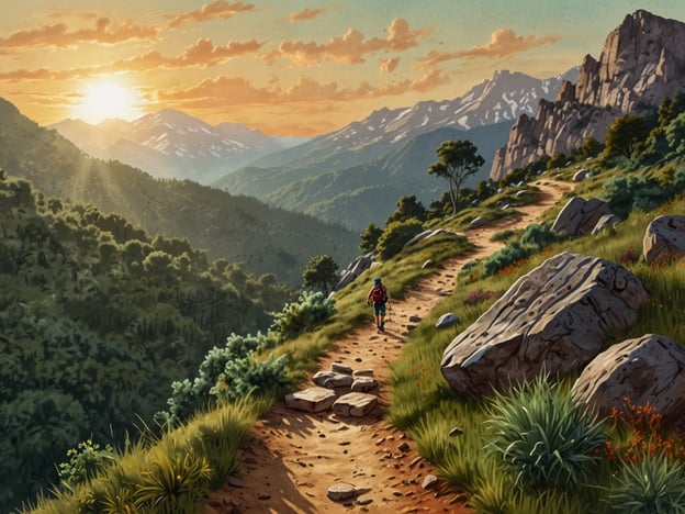 Auf dem Bild sieht man eine malerische Landschaft mit einem Wanderer, der einen schmalen Pfad entlanggeht. Die Sonne geht gerade auf und beleuchtet die Berge im Hintergrund. In der Palca-Schlucht kann man ähnliche Aktivitäten erleben, wie:1. **Wandern**: Es gibt viele Wanderwege, die durch die beeindruckende Natur führen.2. **Fotografieren**: Die landschaftliche Schönheit bietet zahlreiche Fotomöglichkeiten.3. **Vogelbeobachtung**: Die Region beherbergt verschiedene Vogelarten, die beobachtet werden können.4. **Picknicken**: Entlang der Wege gibt es schöne Plätze zum Entspannen und Essen.5. **Naturerkundungen**: Die vielfältige Flora und Fauna lädt ein, mehr über die lokale Natur zu lernen.Diese Aktivitäten machen einen Besuch in der Palca-Schlucht zu einem unvergesslichen Erlebnis.