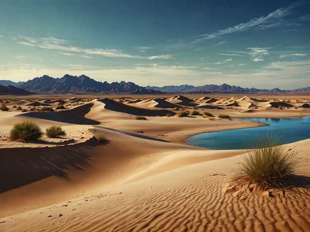 Das Bild zeigt eine surreal anmutende Landschaft mit sandigen Dünen und einem kleinen Gewässer im Vordergrund. In Lençóis Maranhenses, Brasilien, könntest du ähnliche Szenen erleben, wenn du die beeindruckenden sandigen Hügel und die natürlichen Süßwasserseen erkundest.Hier sind einige Aktivitäten und Erlebnisse, die du in Lençóis Maranhenses genießen kannst:1. **Wanderungen durch die Dünen**: Spaziere über die weichen Sanddünen und genieße die atemberaubende Aussicht auf die Landschaft.2. **Bad im Wasser**: An warmen Tagen kannst du in den natürlichen Lagunen schwimmen und dich erfrischen.3. **Sonnenuntergänge beobachten**: Die Landschaft ist besonders schön während des Sonnenuntergangs, wenn sich die Farben des Himmels über den Dünen spiegeln.4. **Fotografie**: Die beeindruckende Natur bietet fantastische Fotomöglichkeiten, vor allem, wenn das Licht weich ist.5. **4x4-Touren**: Erforsche die abgelegenen Bereiche des Parks mit einer geführten Tour, um die besten Perspektiven zu entdecken.6. **Vogelsafari**: Die Region beherbergt viele Vogelarten, die du beim Wandern oder mit dem Boot beobachten kannst.Diese Erlebnisse machen Lençóis Maranhenses zu einem einzigartigen Ziel für Naturliebhaber und Abenteuerlustige.