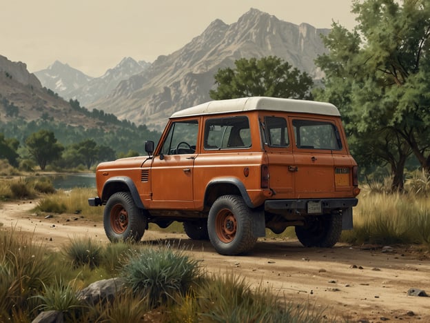 Auf dem Bild ist ein orangefarbener Geländewagen zu sehen, der auf einem unbefestigten Weg in einer landschaftlich reizvollen Umgebung steht, umgeben von Bergen und Vegetation.In Bezug auf Rio Branco könnte die Zukunft vielversprechend sein. Die Stadt könnte sich in den kommenden Jahren zu einem wichtigen Knotenpunkt für ökologischen Tourismus entwickeln, da die umliegende Natur reich an Biodiversität ist. Der Fokus auf nachhaltige Entwicklung könnte neue Möglichkeiten für lokale Unternehmen schaffen und gleichzeitig den Schutz der Umwelt fördern. Zudem könnte die Verbesserung der Infrastruktur dazu führen, dass mehr Besucher die natürliche Schönheit der Region entdecken möchten.