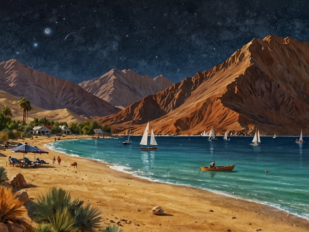 Auf dem Bild ist eine malerische Küstenlandschaft zu sehen, die an einen Strand mit klaren Wasser und umgeben von Bergen erinnert. Dies könnte gut zu Aktivitäten und Ausflügen rund um La Serena, Chile, passen.In der Umgebung von La Serena kann man folgende Aktivitäten unternehmen:1. **Strandbesuche**: Die Strände in und um La Serena, wie Playa La Herradura, sind ideal zum Entspannen, Schwimmen und Sonnenbaden.2. **Wassersport**: Surfen, Kajakfahren oder Stand-Up-Paddling sind beliebte Optionen an den Stränden.3. **Sternenbeobachtung**: Die Region um La Serena ist bekannt für ihre klaren Himmel, was hervorragend für Astronomie-Ausflüge geeignet ist.4. **Besuch der Elqui-Tal**: Hier kann man lokale Pisco-Weingüter besuchen und die atemberaubende Landschaft genießen.5. **Wanderungen**: Die umliegenden Berge bieten zahlreiche Wanderwege mit spektakulären Ausblicken.6. **Kulturelle Erkundungen**: Die Stadt La Serena hat eine schöne Altstadt mit historischen Gebäuden und Museen.Diese Aktivitäten machen die Region zu einem idealen Ort für Natur- und Abenteuerliebhaber.