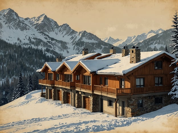 Auf dem Bild sind schneebedeckte Chalets oder Hütten zu sehen, die in einer bergigen Umgebung liegen. Diese Art von Unterkünften findet man oft im Valle Nevado, einem beliebten Skigebiet in Chile.Im Valle Nevado gibt es verschiedene Unterkunftsmöglichkeiten, darunter:1. **Valle Nevado Hotel** – Ein luxuriöses Hotel mit direktem Zugang zu den Pisten und erstklassigem Service.2. **Piren Hotel** – Ein gemütliches Hotel, das Komfort und eine atemberaubende Aussicht bietet.3. **Apartments und Chalets** – Ideal für Familien oder Gruppen, oft mit voll ausgestatteten Küchen.4. **Hostels und einfachere Unterkünfte** – Für Reisende mit kleinem Budget, die dennoch in der Nähe der Skigebiete sein möchten.Diese Unterkünfte ermöglichen es den Gästen, die atemberaubende Natur und die Skipisten in der Umgebung zu genießen.