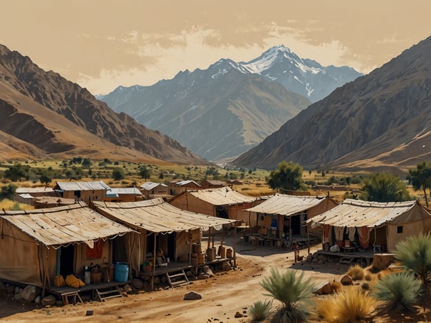 Das Bild zeigt eine landschaftliche Szenerie mit Zelten oder Behausungen, umgeben von Bergen und einer weiten, offenen Landschaft. Die Region sieht ländlich und vielleicht traditionell aus, was an mögliche Lebensweisen und Kulturen in abgelegenen Gegenden erinnert.### Tipps für Deinen Besuch in Otavalo:1. **Marktbesuch**: Verpasse nicht den berühmten Otavalo-Markt, besonders am Samstag. Hier findest du ein breites Angebot an Kunsthandwerk, Textilien und traditioneller Kleidung.2. **Kulturelle Erlebnisse**: Nutze die Gelegenheit, lokale Traditionen kennenzulernen, wie Musik und Tanz, und probiere die einheimische Küche in den Restaurants vor Ort.3. **Naturerkundung**: Die Umgebung von Otavalo bietet schöne Wanderwege. Besuche den Mojanda-See oder die Wasserfälle in der Nähe.4. **Handwerk**: Informiere dich über die Kunsthandwerker der Region. Es gibt viele kleine Werkstätten, in denen du beobachten kannst, wie Produkte traditionell hergestellt werden.5. **Sprachen**: Spanischkenntnisse sind hilfreich, um mit Einheimischen zu kommunizieren. Englisch wird nicht überall gesprochen.Genieße Deinen Besuch in Otavalo!