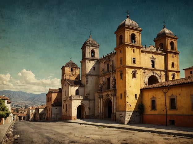 Auf dem Bild ist eine historische Architektur abgebildet, die möglicherweise zu Loja gehört. Loja, eine Stadt in Ecuador, hat eine reiche Geschichte und viele historische Meilensteine.Im Laufe der Jahrhunderte war Loja ein wichtiges kulturelles und wirtschaftliches Zentrum. Gegründet im Jahr 1548, entwickelte sich die Stadt schnell und wurde durch ihren Einfluss in den Bereichen Musik, Kunst und Bildung bekannt. Die Architektur, wie die im Bild dargestellten Kirchen und Gebäude, spiegelt den kolonialen Stil wider, der im 17. und 18. Jahrhundert vorherrschte.Ein bemerkenswerter Meilenstein war die Gründung von Universitäten, die das intellektuelle Leben in Loja förderten. Daher könnte das abgebildete Gebäude Teil dieser reichen Geschichte und des kulturellen Erbes der Stadt sein.
