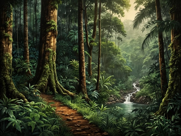Auf dem Bild ist eine üppige, grüne Landschaft zu sehen, die an die Kanuku Mountains erinnert. Diese Region ist bekannt für ihre atemberaubende Natur und bietet zahlreiche Aktivitäten und Erlebnisse. Man könnte hier beispielsweise wandern und die vielfältige Flora und Fauna erkunden.Einige Wanderwege führen zu versteckten Wasserfällen, wo man sich erfrischen kann. Außerdem gibt es Möglichkeiten zum Vogelbeobachten, da die Kanuku Mountains Heimat vieler seltener Vogelarten sind. Ein weiteres Erlebnis könnte das Campen in der Natur sein, wo man die nächtlichen Geräusche des Dschungels genießen kann.Die Landschaft ist ideal für Naturliebhaber, die die Ruhe und Schönheit der tropischen Umgebung schätzen.