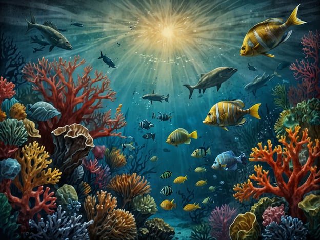 Auf dem Bild ist eine lebendige Unterwasserwelt mit bunten Korallen und verschiedenen Fischarten zu sehen. Diese Darstellung verdeutlicht die Schönheit und Vielfalt mariner Ökosysteme. Um diese Ressourcen für zukünftige Generationen zu erhalten, ist nachhaltiges und verantwortungsvolles Tauchen von großer Bedeutung.Taucher sollten darauf achten, die Korallenriffe nicht zu berühren oder zu beschädigen, da sie empfindliche Lebensräume sind. Auch die Fütterung von Fischen sollte vermieden werden, um die natürlichen Verhaltensweisen der Tiere nicht zu stören. Durch respektvolles Verhalten und die Beachtung von Umweltrichtlinien können Taucher dazu beitragen, die Gesundheit der Ozeane zu schützen und das Gleichgewicht in diesen faszinierenden Lebensräumen zu bewahren.