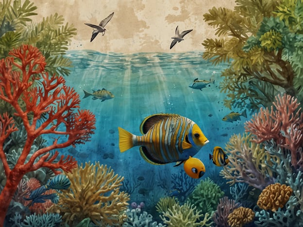 Auf dem Bild ist eine farbenfrohe Unterwasserlandschaft zu sehen, die mit verschiedenen Korallen und Fischen reich dekoriert ist. Diese Szene könnte gut für den nachhaltigen Tourismus auf den ABC-Inseln (Aruba, Bonaire, Curaçao) stehen, da die Korallenriffe dort eine wichtige Rolle im Ökosystem spielen.
Nachhaltiger Tourismus in dieser Region fokusiert sich auf den Schutz der marinen Umwelt, die Förderung von umweltfreundlichen Aktivitäten wie Schnorcheln und Tauchen sowie auf die Bildung der Besucher über die Bedeutung der Korallenriffe. Die Erhaltung dieser lebendigen Meereslandschaften ist entscheidend, um die Artenvielfalt und die Gesundheit der Ozeane zu bewahren.