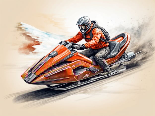 Auf dem Bild ist ein Fahrer zu sehen, der auf einem rot lackierten Gefährt fährt, das wie eine Mischung aus einem Schlitten und einem Motorrad aussieht. Er trägt einen Helm und eine orangefarbene Jacke.**Wie funktioniert die Sommerrodelbahn?**Die Sommerrodelbahn funktioniert, indem die Fahrer auf Schlitten sitzen, die auf einer speziellen Bahn aus Metall oder Holz fahren. Sie können ihre Geschwindigkeit selbst regulieren, indem sie die Bremsen betätigen. Die Bahn ist oft kurvenreich und kann auch Steigungen und Gefälle beinhalten, was für ein aufregendes Erlebnis sorgt. Ein Förderband bringt die Fahrer zurück nach oben, sodass sie die Abfahrt wiederholen können.