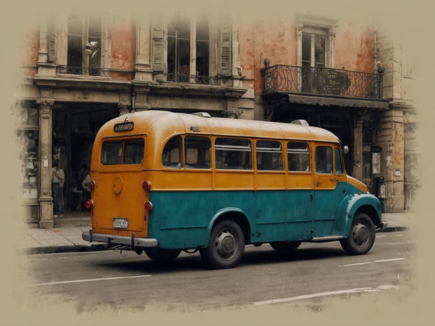 Auf dem Bild ist ein bunter Bus zu sehen, der mit orange und blau gestrichen ist. Er steht auf einer Straße vor einem Gebäude mit geschichtsträchtigen Fassaden und Fenstern.### Tipps für die Anreise und Erkundung der Märkte:1. **Öffentliche Verkehrsmittel nutzen**: Erwägen Sie die Nutzung von Bussen oder U-Bahnen, um die Märkte schnell und kostengünstig zu erreichen. Informieren Sie sich über die Fahrpläne und Haltestellen.2. **Frühzeitig gehen**: Viele Märkte sind am besten in den frühen Morgenstunden zu besuchen, wenn die Auswahl an frischen Produkten am größten ist und die Stände noch nicht überfüllt sind.3. **Lokale Spezialitäten probieren**: Nutzen Sie die Gelegenheit, um regionale Snacks und Gerichte zu probieren. Oft gibt es Kostproben direkt an den Ständen.4. **Mit Bargeld bezahlen**: Einige Marktstände akzeptieren möglicherweise keine Kreditkarten, daher ist es ratsam, Bargeld dabeizuhaben.5. **Erkundung zu Fuß**: Einige Märkte befinden sich in Fußgängerzonen, was eine gute Möglichkeit bietet, die Umgebung zu erkunden und die Atmosphäre aufzusaugen.6. **Freundliche Interaktion**: Versuchen Sie, mit den Verkäufern zu sprechen. Oft freuen sie sich über Interesse und geben Ihnen Tipps zur Zubereitung ihrer Produkte.Viel Spaß beim Entdecken der Märkte!