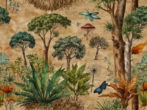 Auf dem Bild sind verschiedene Pflanzen und Tiere abgebildet, die eine wichtige Rolle in einem Ökosystem spielen. Diese Vielfalt an Arten stellt eine hohe Biodiversität dar und ist entscheidend für das Gleichgewicht der Natur.Biodiversität unterstützt Ökosysteme, indem sie Stabilität und Resilienz fördert. Pflanzen bieten Nahrung und Lebensraum für viele Tiere, während Tiere zur Bestäubung von Pflanzen und zur Verbreitung von Samen beitragen. Diese Wechselwirkungen sind essenziell für die Aufrechterhaltung von Nahrungsnetzen und die Regulierung von natürlichen Prozessen, wie zum Beispiel den Kohlenstoffkreislauf.Darüber hinaus erhöhen vielfältige Lebensräume die Fähigkeit des Ökosystems, sich an Veränderungen anzupassen und somit langfristig zu überleben. Die dargestellten Elemente auf dem Bild verdeutlichen die Schönheit und Bedeutung der biologischen Vielfalt und ihre wesentlichen ökologischen Funktionen.