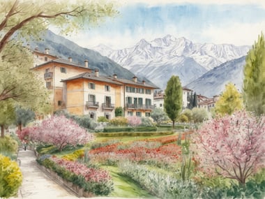 Entdecke Meran im Frühling: Schnee, Blüten und mediterranes Flair