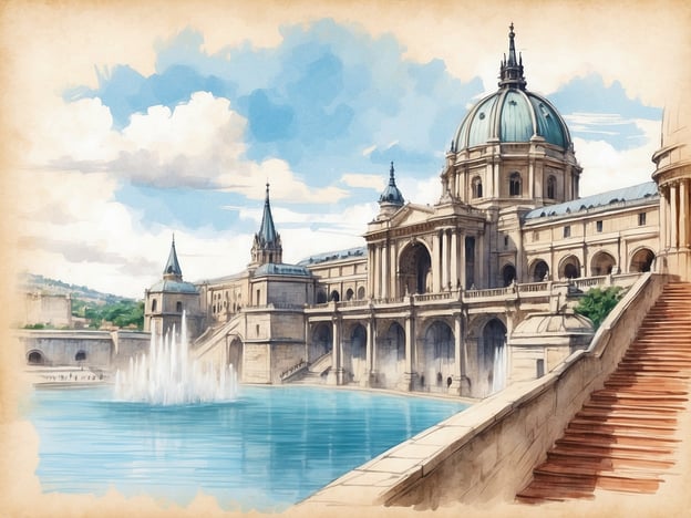 Auf dem Bild ist eine beeindruckende Architektur zu sehen, die an das Museumsviertel in Budapest erinnert, möglicherweise das Kleinode des Budapester Burgviertels.In Budapest kann man viele Aktivitäten genießen, wie zum Beispiel:1. **Besuch des Budaer Schlosses**: Hier kann man die herrlichen Ausblicke auf die Donau und die Stadt genießen.2. **Erkundung der Museen**: Das Nationale Széchényi Bibliothek und die Ungarische Nationalgalerie bieten interessante Ausstellungen.3. **Spaziergang durch den Schlossgarten**: Eine entspannende Aktivität mit schönen Landschaften und vielen lauschigen Plätzen.4. **Bootsfahrt auf der Donau**: Um die Stadt vom Wasser aus zu betrachten, besonders bei Sonnenuntergang.5. **Sitzplätze an den Wasserspielen**: Viele Besucher genießen die künstlerischen Wasserspiele in den Brunnen der Stadt.Budapest bietet eine Kombination aus Geschichte, Kunst und atemberaubenden Blicken, die sie zu einem unvergesslichen Reiseziel machen.