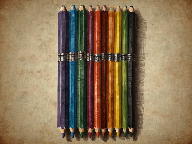 Auf dem Bild sind mehrere Buntstifte in verschiedenen Farben zu sehen, die ordentlich angeordnet und mit einem Metallverschluss zusammengehalten werden. Diese Art von Buntstiften wird oft für kreative Projekte genutzt und hat in der Regel hervorragende Bewertungen in Bezug auf Benutzerfreundlichkeit und Farbabgabe. Viele Benutzer schätzen das Preis-Leistungs-Verhältnis, da sie in der Lage sind, mit diesen Stiften sowohl präzise als auch lebendige Farbtöne zu erzeugen.