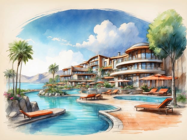 Auf dem Bild ist eine luxuriöse Hotelanlage am Wasser mit einem großen Pool und Palmen zu sehen. Es gibt Liegen und Sonnenschirme, die zum Entspannen einladen.**Tipps für den perfekten Aufenthalt:**1. **Frühzeitige Reservierung:** Buche deinen Aufenthalt im Voraus, um die besten Preise und Optionen zu sichern.2. **Aktivitäten planen:** Informiere dich über mögliche Freizeitaktivitäten in der Umgebung und plane diese im Voraus.3. **Kulinarische Erlebnisse:** Genieße die hoteleigenen Restaurants, aber erkunde auch lokale Küchen in der Nähe.4. **Entspannung:** Nimm dir Zeit für Entspannung am Pool oder bei Wellness-Anwendungen im Hotel.5. **Sonnencreme nicht vergessen:** Schütze deine Haut vor der Sonne, besonders wenn du viel Zeit draußen verbringst.6. **Souvenirs:** Überlege, lokale Produkte zu kaufen, um Erinnerungen an deinen Aufenthalt festzuhalten.7. **Freundlichkeit:** Sei freundlich zu Hotelmitarbeitern; das verbessert oft die Erfahrung.Viel Spaß bei deinem Aufenthalt!