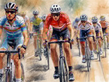 Junge Radfahrer auf Trab: Emirates und UAE Team Emirates XRG gemeinsam an der Spitze