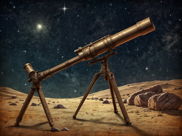 Auf dem Bild ist ein klassisches Teleskop zu sehen, das in einer sternenklaren Nacht auf einer felsigen Landschaft positioniert ist. Um ein unvergessliches Sternenbeobachtungserlebnis zu genießen, hier einige Tipps:1. **Wählen Sie den richtigen Standort**: Suchen Sie einen Ort weg von Lichtverschmutzung, z.B. in den Bergen oder Feldern.2. **Timing**: Die besten Nächte sind oft klar und ohne Wolken, idealerweise bei Neumond.3. **Ausrüstung**: Investieren Sie in ein gutes Teleskop oder Fernglas. Auch ein Stativ für Fernrohre kann helfen, die Sicht zu stabilisieren.4. **App zur Sternenkunde**: Nutzen Sie Apps, um Sternbilder und Planeten zu identifizieren.5. **Geduld haben**: Geben Sie Ihren Augen Zeit, sich an die Dunkelheit zu gewöhnen. Sie werden mehr Details entdecken.6. **Gemeinschaftliches Erlebnis**: Teilen Sie die Erfahrung mit Freunden oder Familie, um noch mehr Spaß zu haben.7. **Notizen machen**: Halten Sie fest, was Sie sehen, etwa welche Planeten oder Sternbilder Ihnen aufgefallen sind.Genießen Sie die Schönheit des Nachthimmels!