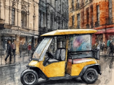 Elektrische Golfcarts erobern Londons Straßen