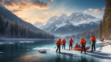 "Eibsee: Menschen brechen ins Eis ein - dramatische Rettung"